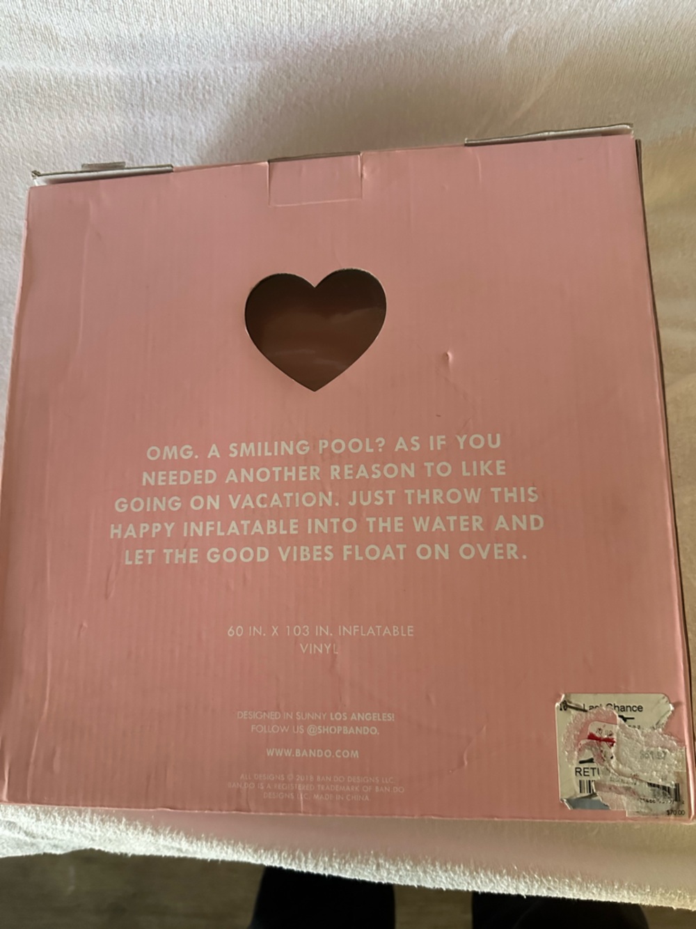 ban.do Vinyl Inflatable Pool Float - Picture 4 of 4